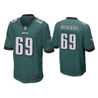 Men Philadelphia Eagles #69 Landon Dickerson Green Game Jersey