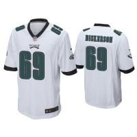 Men Philadelphia Eagles #69 Landon Dickerson White Game Jersey