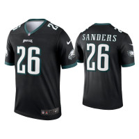 Men Philadelphia Eagles #26 Miles Sanders Black Legend Jersey