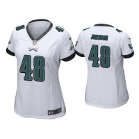 Women Philadelphia Eagles #48 Patrick Johnson White Game Jersey