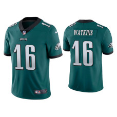 Men Philadelphia Eagles #16 Quez Watkins Vapor Limited Green Jersey