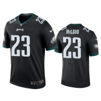 Men Philadelphia Eagles #23 Color Rush Legend Rodney McLeod Black Jersey