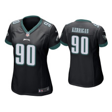 Women Philadelphia Eagles #90 Ryan Kerrigan Black Game Jersey