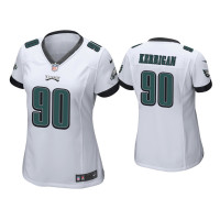 Women Philadelphia Eagles #90 Ryan Kerrigan White Game Jersey