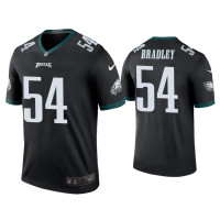 Men Philadelphia Eagles #54 Color Rush Legend Shaun Bradley Black Jersey