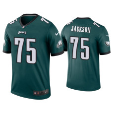 Men Philadelphia Eagles #75 Tarron Jackson Green Legend Jersey