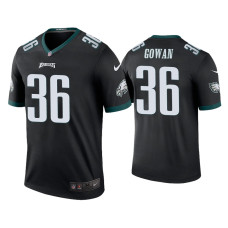 Men Philadelphia Eagles #36 Tay Gowan Black Legend Jersey