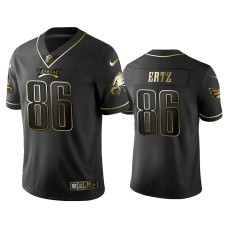 Men Philadelphia Eagles #86 2019 Golden Edition Vapor Untouchable Limited Zach Ertz Black Jersey's