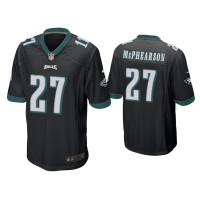 Men Philadelphia Eagles #27 Zech McPhearson Black Game Jersey