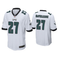 Men Philadelphia Eagles #27 Zech McPhearson White Game Jersey