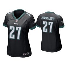 Women Philadelphia Eagles #27 Zech McPhearson Black Game Jersey