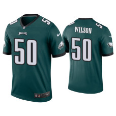 Men Philadelphia Eagles #50 Eric Wilson Green Legend Jersey