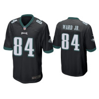 Men Philadelphia Eagles #84 Greg Ward Jr. Black Game Jersey