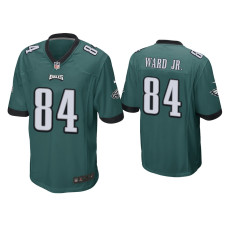 Men Philadelphia Eagles #84 Greg Ward Jr. Midnight Green Game Jersey