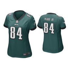 Women Philadelphia Eagles #84 Greg Ward Jr. Midnight Green Game Jersey