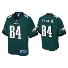 Men Philadelphia Eagles #84 Greg Ward Jr. Midnight Green Pro Line Jersey