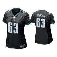 Women Philadelphia Eagles #63 Jack Driscoll Black Game Jersey