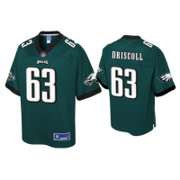 Men Philadelphia Eagles #63 Jack Driscoll Green Pro Line Jersey