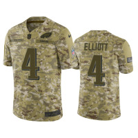 Men Philadelphia Eagles #4 Jake Elliott Nike Salute to Service Limited Jersey - Camo