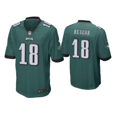 Men Philadelphia Eagles #18 Jalen Reagor Green 2020 NFL Draft Game Jersey