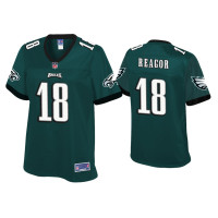 Women Philadelphia Eagles #18 Jalen Reagor Green Pro Line Jersey