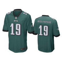 Men Philadelphia Eagles #19 JJ Arcega-Whiteside Green Game Jersey