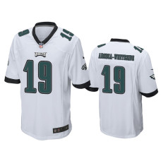 Men Philadelphia Eagles #19 JJ Arcega-Whiteside White Game Jersey