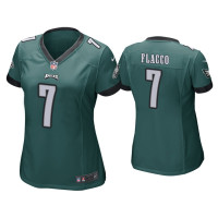 Women Philadelphia Eagles #7 Joe Flacco Green Game Jersey