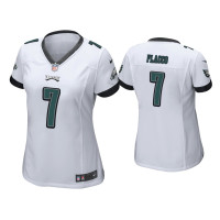 Women Philadelphia Eagles #7 Joe Flacco White Game Jersey