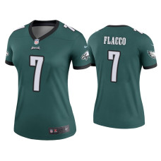 Women Philadelphia Eagles #7 Joe Flacco Green Legend Jersey