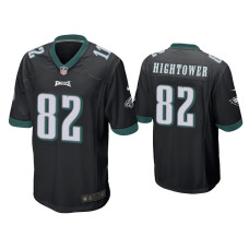 Men Philadelphia Eagles #82 John Hightower Black Game Jersey