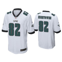 Men Philadelphia Eagles #82 John Hightower White Game Jersey