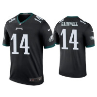 Men Philadelphia Eagles #14 Color Rush Legend Kenneth Gainwell Black Jersey