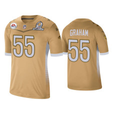 Men Philadelphia Eagles #55 Brandon Graham 2021 NFC Pro Bowl Game Gold Jersey