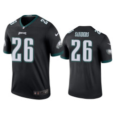 Men Philadelphia Eagles #26 Miles Sanders Black NFL Draft Color Rush Legend Jersey