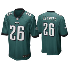 Men Philadelphia Eagles #26 Miles Sanders Green Game Jersey