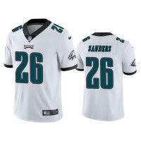 Men Philadelphia Eagles #26 Miles Sanders White NFL Draft Vapor Limited Jersey