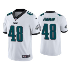 Men Philadelphia Eagles #48 Patrick Johnson Vapor Limited White Jersey