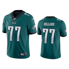 Men Philadelphia Eagles #77 100th Season Andre Dillard Midnight Green Limited Jersey