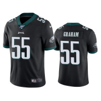 Men Philadelphia Eagles #55 Brandon Graham 100th Season Black Vapor Limited Jersey