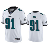 Men Philadelphia Eagles #91 Fletcher Cox 100th Season White Vapor Limited Jersey