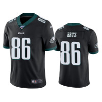 Men Philadelphia Eagles #86 Zach Ertz 100th Season Black Vapor Limited Jersey