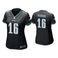 Women Philadelphia Eagles #16 Quez Watkins Black Game Jersey