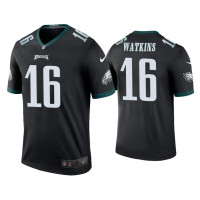 Men Philadelphia Eagles #16 Quez Watkins Black Legend Jersey