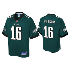 Men Philadelphia Eagles #16 Quez Watkins Green Pro Line Jersey