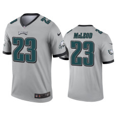 Men Philadelphia Eagles #23 Rodney McLeod Silver Inverted Legend Jersey