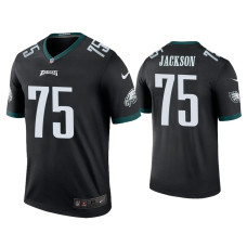 Men Philadelphia Eagles #75 Color Rush Legend Tarron Jackson Black Jersey