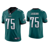 Men Philadelphia Eagles #75 Tarron Jackson Vapor Limited Green Jersey