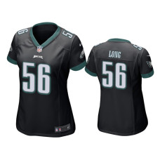 Women Philadelphia Eagles #56 Black Chris Long Nike Game Jersey