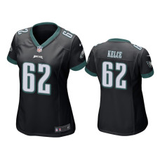 Women Philadelphia Eagles #62 Black Jason Kelce Nike Game Jersey